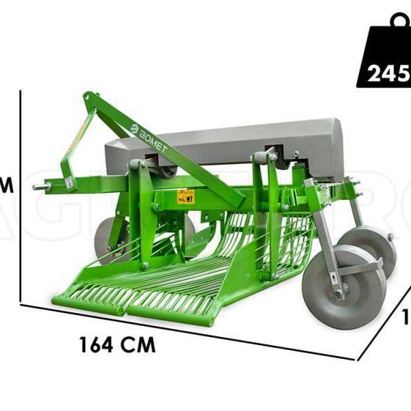 Bomet URSA aardappelrooier voor tractor met zij-uitworp – oscillerende zeef