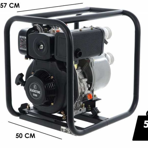 Blackstone BD 8000 thermische motorpomp 80 mm aansluitingen – 3 inch – zelf aanzuigend – 6 pk – Euro 5 diesel